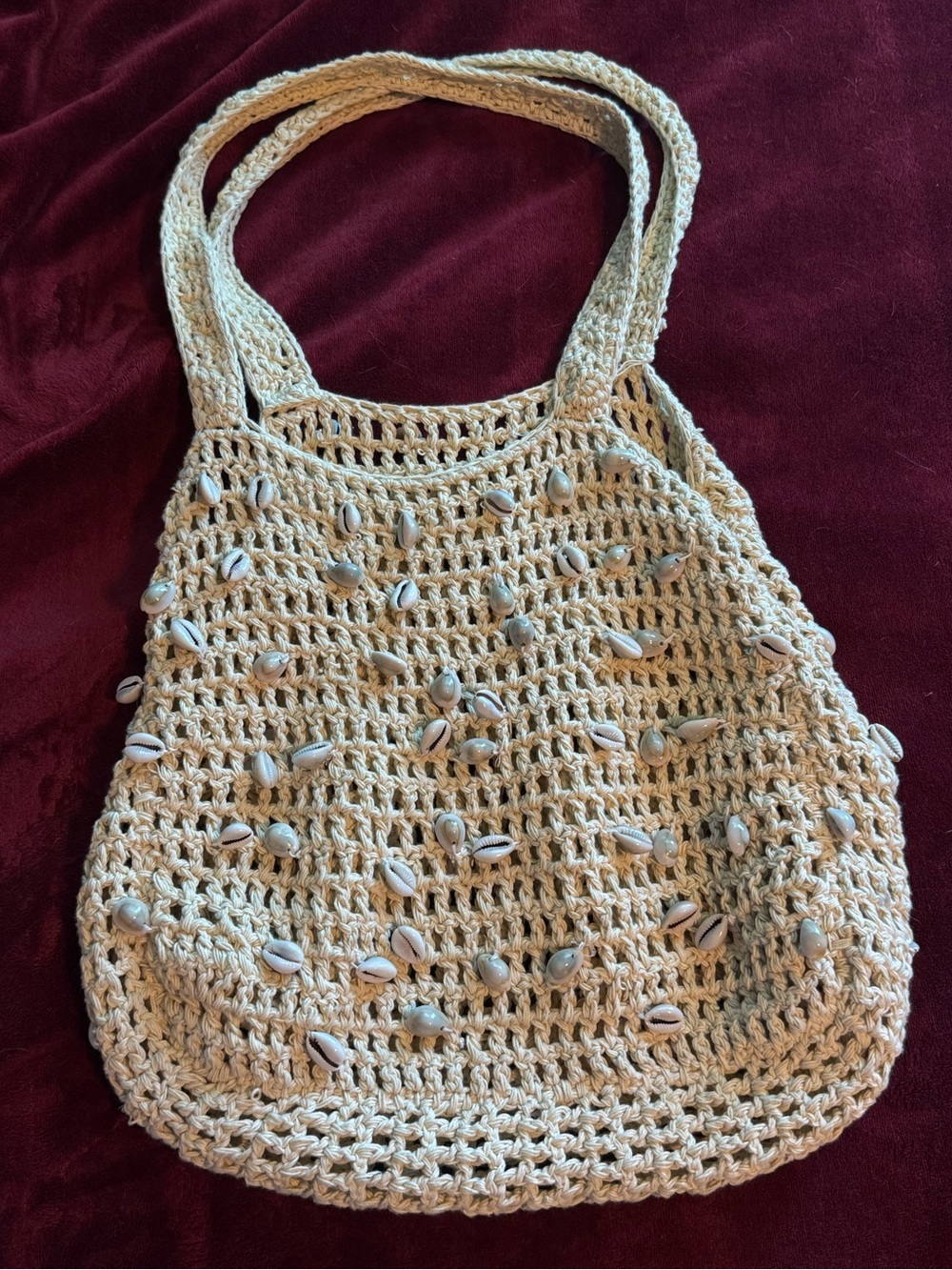 urban outfitters cowrie shell tote bag